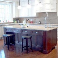 Kitchen Island with wood cabinetry