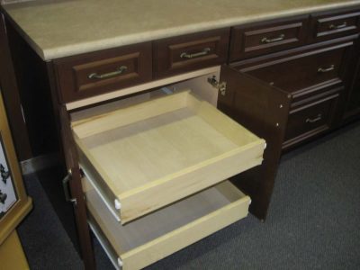 Custom Kitchen Cabinets with hidden drawers