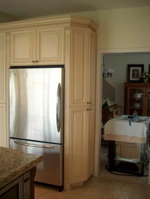 Custom corner kitchen cabinet